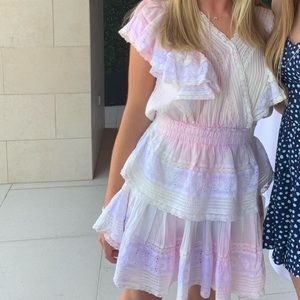 LoveShackFancy Gwen Mini Dress size small